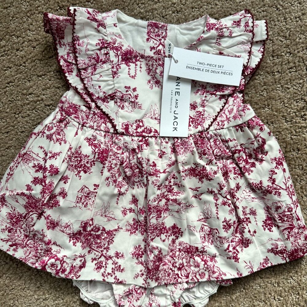 Janie and Jack Dress with Bloomers 3-6 months w/Tags